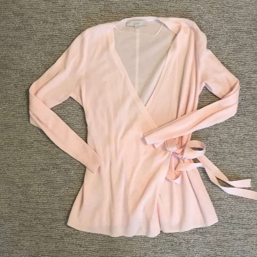 LOFT ballet wrap cardigan